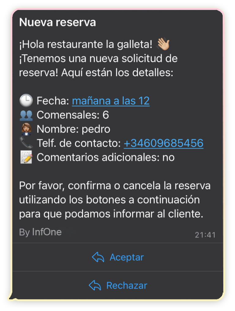 Mensaje whats
